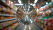 © Ihsanfir - Reflected Supermarket Aisle Interior View