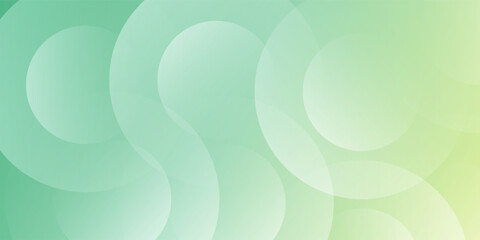 Wall Mural - abstract green background with circles. vector illustration