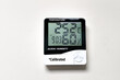 © Saiful52 - Humidity indicator is indicated on the hygrometer of the device. An image of electronic device to check temperature and humidity in closed area