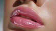 © veraponman - Woman applying lip gloss in home beauty routine personal care indoor environment close-up viewpoint for enhancing makeup skills