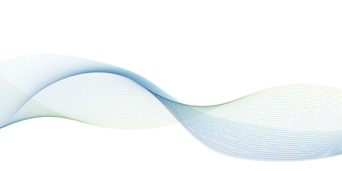 Poster - Abstract colorful white blend wave lines on gradient background. Modern colorful flowing wave lines and glowing moving lines. Futuristic technology and sound wave pattern.	