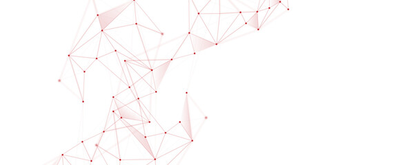 Wall Mural - abstract white red digital technology futuristic communication high tech concept background. technol