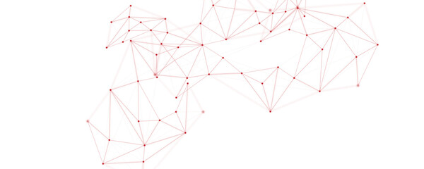 Wall Mural - abstract white red digital technology futuristic communication high tech concept background. technol