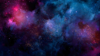 Abstract space background with nebula and stars. Colorful galaxy. Abstract space background. 