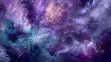 Wall Mural - Cosmic space and stars, a cosmic multicolor abstract background. abstract galaxy background for meditation. 