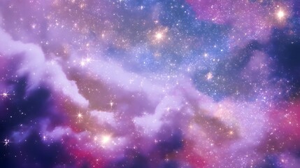Wall Mural - Cosmic space background with stars and nebula. 