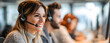 © Masha - The engaged call center team providing exceptional customer service at work.