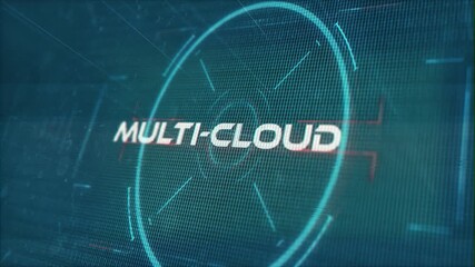 Multi-Cloud words in Techno Sci-Fi