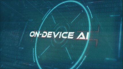 On-Device AI words in Techno Sci-Fi