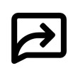 © Icons - Reply solid icon vector illustration