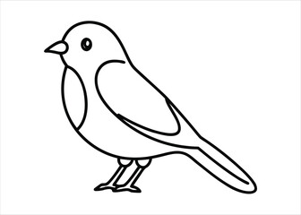 Wall Mural - elegant single continuous line drawing of a serene bird perched gracefully showcasing minimalist avi