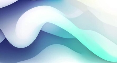 Poster - Abstract flowing gradient waves background animation with smooth transitions