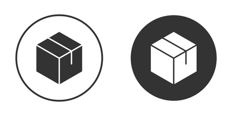 Boxes icon flat. Illustration isolated vector sign symbol