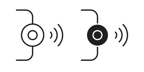 Infrared icon sign symbol and flat style for app, web and digital design.