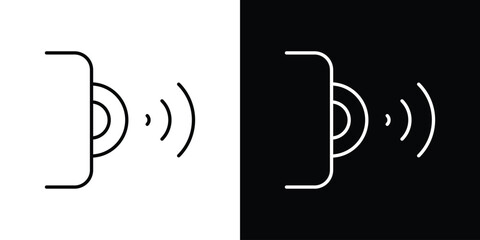 Infrared icon symbol, logo illustration. Vector graphics