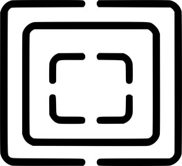 vector black icon on white background