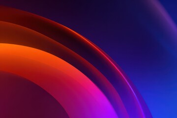 Wall Mural - Abstract Design With Vibrant Colors And Curved Lines