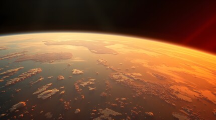 Wall Mural - planet, viewed from space