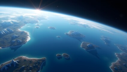 Wall Mural - planet earth in space