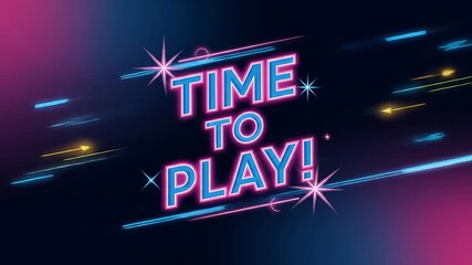 Poster - Neon text animation 