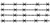 Simple barbed wire graphic