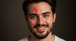 © Agung - Smiling man with red mark on forehead