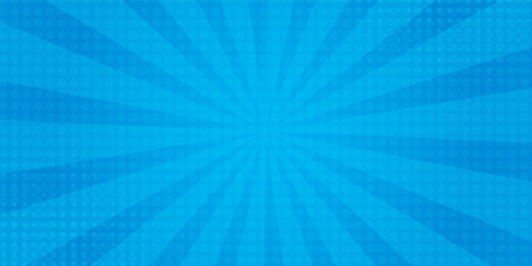 Wall Mural - pop art. background with dots. blue comic background. cartoon funny retro pattern. vector illustrati