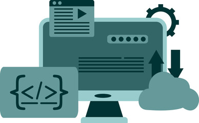 Web Development Illustration