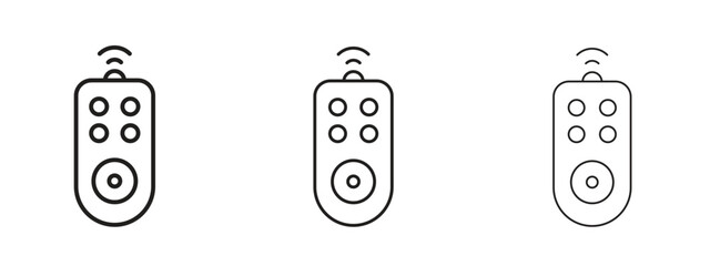Remote control icon linear style sign for mobile concept and web design.