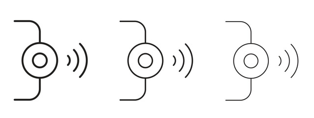 Infrared icon linear style sign for mobile concept and web design.