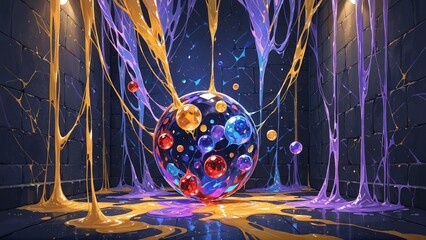 Wall Mural - abstract fractal background