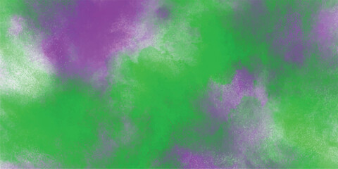 Wall Mural - abstract watercolor style green and purple background with textured splatter effect digital art comp