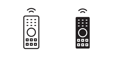 Remote control icon, outline style icon for web site or mobile app, vector graphics