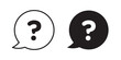 © Pop - Question icon, outline style icon for web site or mobile app, vector graphics