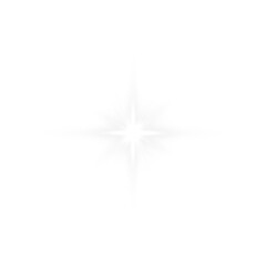 Wall Mural - Shine glowing star. PNG White Spark isolated	