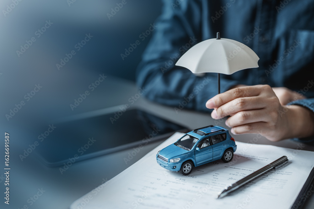 Car insurance protect concept. Insurance agent. Insurance protection ...