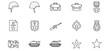© MOHIBULLA - Military and army icons illustrated in a simple outline style for design projects