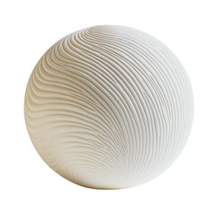 Wall Mural - Textured sphere isolated on transparent background