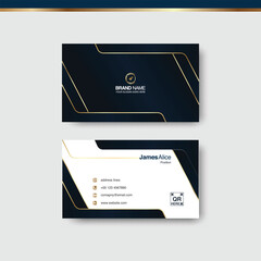 Stunning professional business card mockup with modern elegant design for corporate identity and branding needs