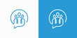 © Triyani - Vector logo design of group of people in conversation bubble