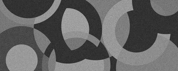 Wall Mural - minimalist banner background, gray, black, gradient. circle effect style, geometric and abstract bac