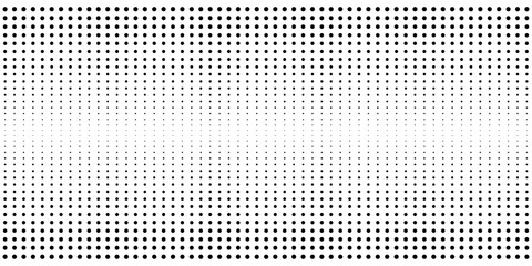 Wall Mural - dotted pattern with dynamic faded effect. monochrome background with halftone gradient print. polka 