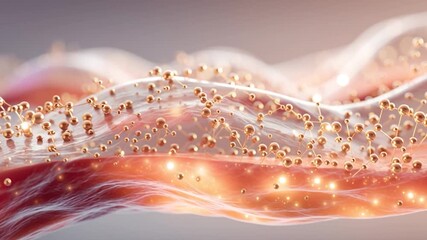 Wall Mural - microscopic view of cells on a textured surface. perfect for themes biology, medicine, cellular rese