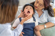 © Art_Photo - Woman dentist dental checkup for young child at home visit, oral health examination, pediatric dental care with mother, teeth inspection and family dental hygiene education, tooth decay prevention