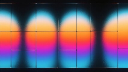 Grid of Colorful Gradient Circles Displaying Vibrant Hues