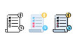 © Janicom AN - Transaction history icon set, suitable for financial reports, business checklists, and accountings.