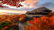 © coward_lion - Scenic view of Kiyomizu-dera temple with beautiful foliage in autumn in Kyoto, Japan