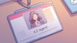 © PoyTumStudio - AI Agent assistance concept, ID badge depicting an AI agent with no facial identity.