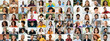 © Prostock-studio - A lively collection of portraits showcases diverse individuals from different backgrounds, all sharing genuine smiles. This set highlights the beauty of unity in diversity amid everyday moments.