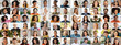 © Prostock-studio - A vibrant collage showcases diverse individuals enjoying a moment of joy. With cheerful expressions, each person highlights the beauty of multiethnic connections in various lifestyles.